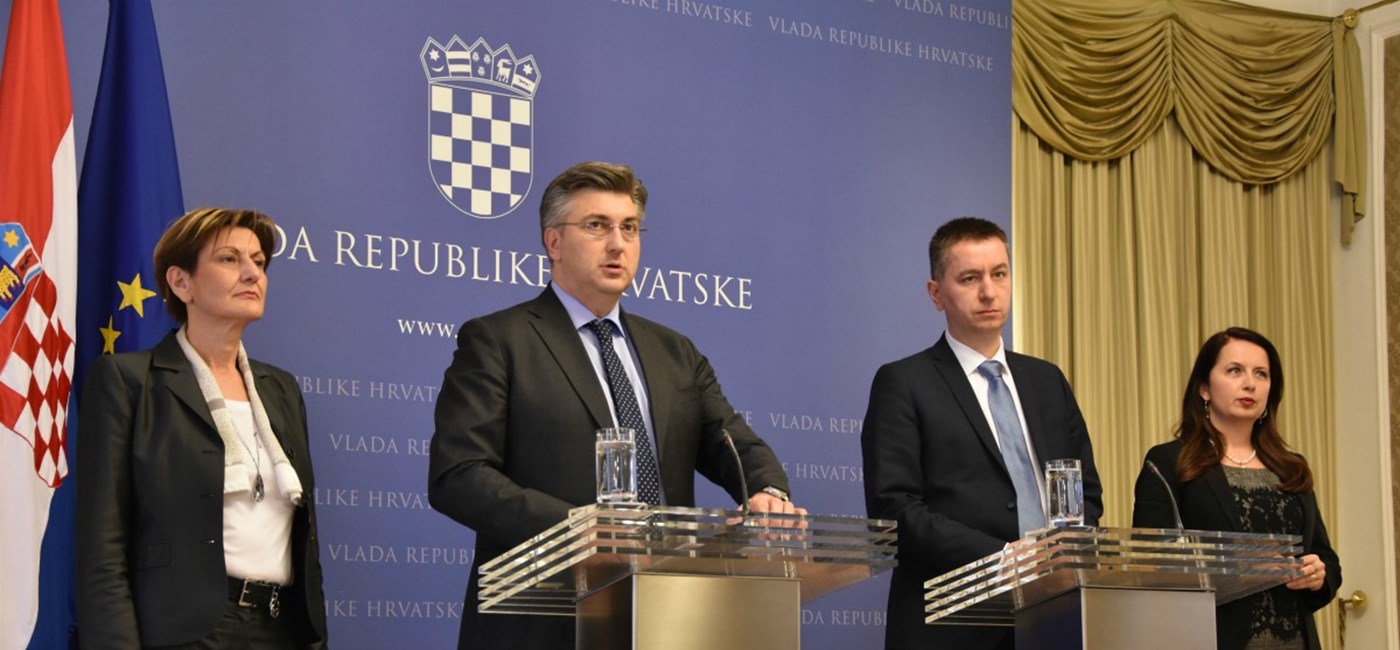 Predsjednik Vlade predstavio Fabrisa Peruška i Irenu Weber: Očekujemo nastavak ispunjavanja ciljeva izvanredne uprave